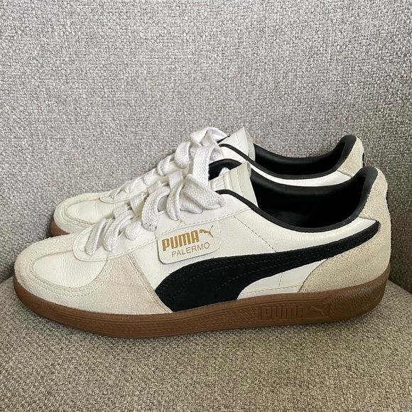 PUMA -PALERMO WHITE LEATHER
SNEAKERS size is 8 - Picture 2 of 7